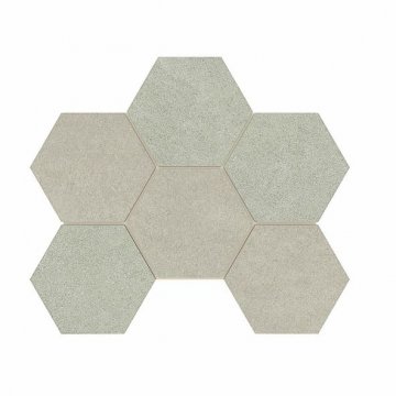Карвинг 60x60 Луна (Luna) Estima: Мозаика LN01 TE01 Гексагон 25x28,5 непол.