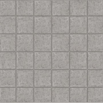 Карвинг 60x60 Мелоди (Melody) Estima: Мозаика MO03  30x30 непол. Серый