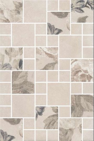 Карвинг 60x60 Александрия Kerama Marazzi: Декор настенный Александрия Д Светлый мозаичный