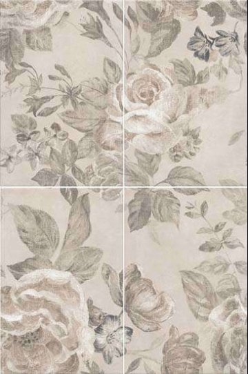 Карвинг 60x60 Александрия Kerama Marazzi: Панно настенное Александрия Светлое (компл. из 4х шт.)