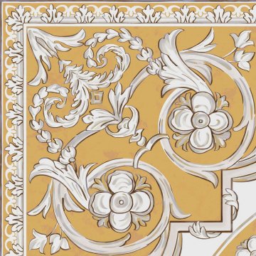 Карвинг 60x60 Алмаш Kerama Marazzi: Декор Алмаш Угол Желтый