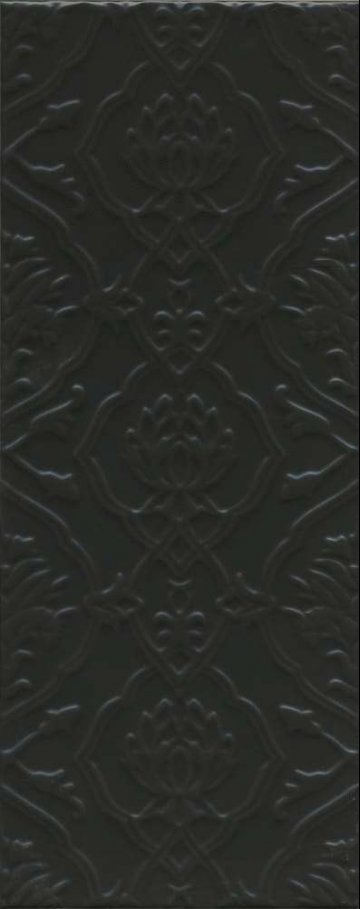 Карвинг 60x60 Альвао Kerama Marazzi: Альвао Структура Черная Матовая