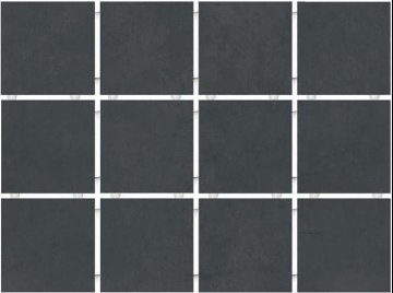 Карвинг 60x60 Амальфи Kerama Marazzi: Амальфи Черный полотно чип 9.8х9.8