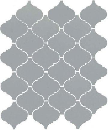 Карвинг 60x60 Арабески глянцевый Kerama Marazzi: Мозаика Арабески глянцевый Серый глянцевый