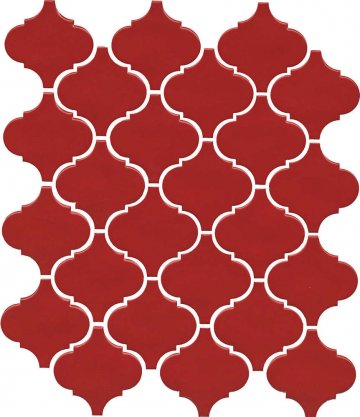 Карвинг 60x60 Авейру Kerama Marazzi: Авейру Мозаичная Красная Глянцевая
