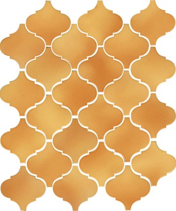 Карвинг 60x60 Авейру Kerama Marazzi: Авейру Арабески Майолика Желтая Глянцевая