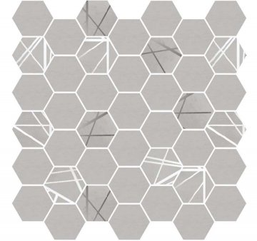 Карвинг 60x60 Баффин Грей (Baffin Gray) Delacora: Мозаика Мозаика Баффин Грей темный / Mosaic Baffin Gray Dark