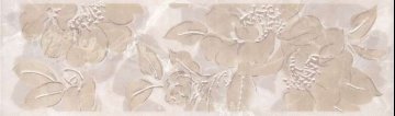 Карвинг 60x60 Баккара Kerama Marazzi: Бордюр настенный Баккара Беж узор короткий