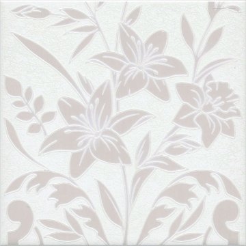 Декоры Барберино Kerama Marazzi: Декор настенный Барберино 3 Белый Глянцевый