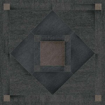 Карвинг 60x60 Базальто Kerama Marazzi: Декор напольный Базальто Dec. Темный 2
