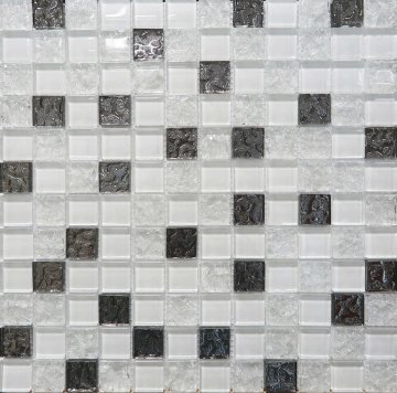 Карвинг 60x60 Белла (Bella) Altacera: Мозаика Мозаика Гласс белый / Mosaic Glass White 300х300