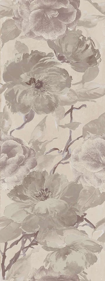 Карвинг 60x60 Беневенто беж Kerama Marazzi: Декор настенный Беневенто беж Беж цветы 30х89,5