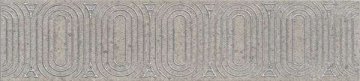 Карвинг 60x60 Безана Kerama Marazzi: Бордюр настенный Безана Cen. Серый обрезной