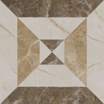 Карвинг 60x60 Бикуш Kerama Marazzi: Декор настенный Бикуш Грань Глянцевый 9.8х9.8