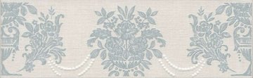 Карвинг 60x60 Борромео Kerama Marazzi: Бордюр настенный Борромео Cen. Голубой