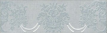 Карвинг 60x60 Борромео Kerama Marazzi: Бордюр настенный Борромео Cen. Голубой 2
