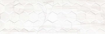 Карвинг 60x60 Brennero (Бреннеро) Ceramica Konskie: White Hexagon Rett