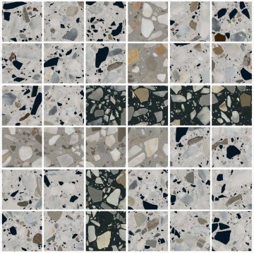 Карвинг 60x60 Бричиола Kerama Marazzi: Мозаика Бричиола 1 Мозаичный Лаппатированный 30x30