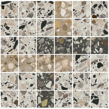 Карвинг 60x60 Бричиола Kerama Marazzi: Мозаика Бричиола 2 Мозаичный Лаппатированный 30x30