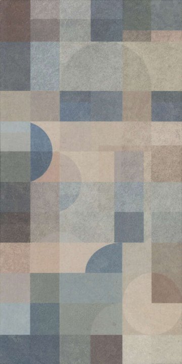 Карвинг 60x60 Чементо Kerama Marazzi: Декор настенный Чементо 2 Матовый Обрезной 30x60