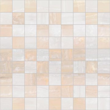 Карвинг 60x60 Диадема (Diadema) Laparet: Диадема Мозаика бежевый+белый