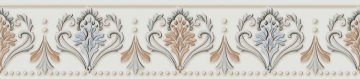 Карвинг 60x60 Фару Kerama Marazzi: Бордюр настенный Фару Белый Матовый Обрезной
