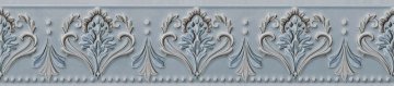 Карвинг 60x60 Фару Kerama Marazzi: Бордюр настенный Фару Голубой Матовый Обрезной