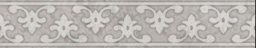 Карвинг 60x60 Ферони Kerama Marazzi: Бордюр настенный Ферони Серый Светлый Матовый 30x5.7