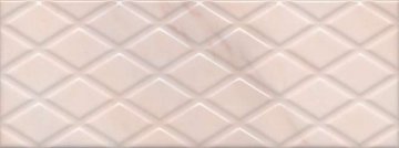 Карвинг 60x60 Флораль Kerama Marazzi: Флораль Бежевый структура 40x15
