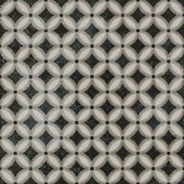 Карвинг 60x60 Фреджио Kerama Marazzi: Декор Фреджио 2 черно-белый