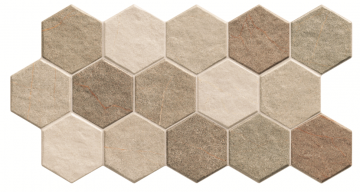 Карвинг 60x60 Hex (Гекс) Realonda Ceramica: Stonehenge Earth