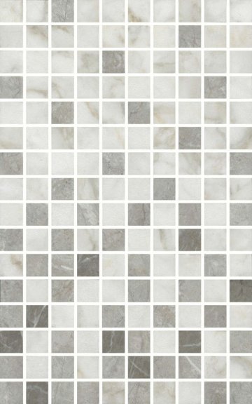 Карвинг 60x60 Кантата Kerama Marazzi: Декор настенный Кантата 1 Мозаичный Микс Глянцевый 25x40
