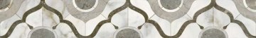 Карвинг 60x60 Кантата Kerama Marazzi: Бордюр настенный Кантата Глянцевый 40x6