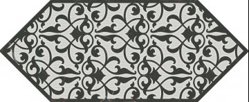 Карвинг 60x60 Келуш Kerama Marazzi: Декор настенный Келуш 2 Черно-Белый