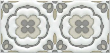 Карвинг 60x60 Клемансо Kerama Marazzi: Декор настенный Клемансо Dec. Орнамент 4 15x7.4