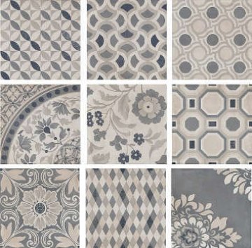 Карвинг 60x60 Коллиано Kerama Marazzi: Коллиано Орнамент малино беж 30х30