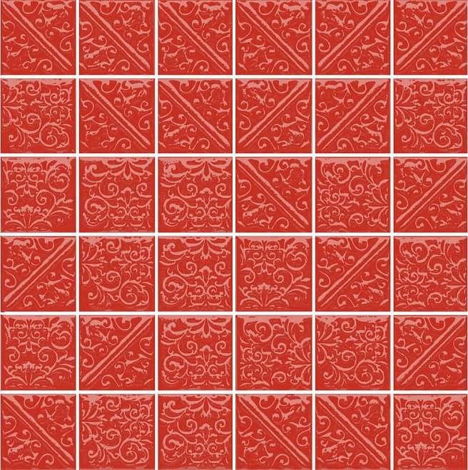 Элемент Мозаика Ла-Виллет Красный 30.1х30.1 коллекции Ла-Виллет Kerama Marazzi