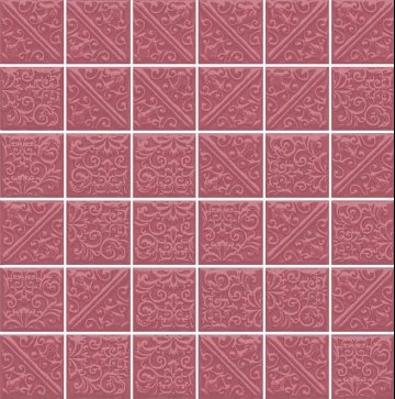 Карвинг 60x60 Ла-Виллет Kerama Marazzi: Мозаика Ла-Виллет Розовый 30.1х30.1