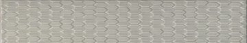 Карвинг 60x60 Левада Kerama Marazzi: Бордюр настенный Левада Серый Светлый Глянцевый 40х7