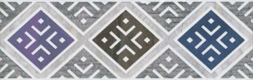 Карвинг 60x60 Линьяно Kerama Marazzi: Бордюр настенный Линьяно Узоры 20х6,3