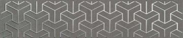 Карвинг 60x60 Ломбардиа Kerama Marazzi: Бордюр настенный Ломбардиа Cen. Серый темный