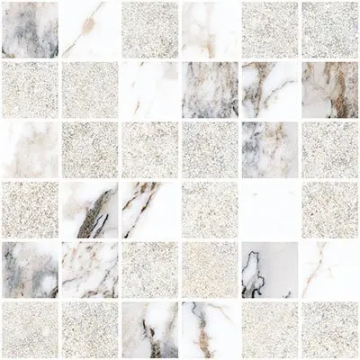 Карвинг 60x60 Марбл-Х (Marble-X) Vitra: Мозаика Марбл-Х Белый