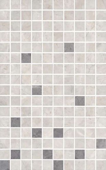 Карвинг 60x60 Мармион Kerama Marazzi: Декор настенный Мармион Серый мозаичный А