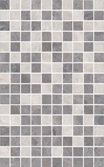 Карвинг 60x60 Мармион Kerama Marazzi: Декор настенный Мармион Серый мозаичный С