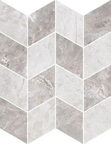 Карвинг 60x60 Мармори (Marmori) Vitra: Мозаика Мармори Шеврон Теплый Микс