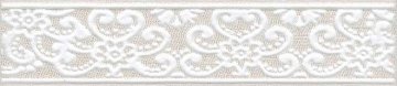 Карвинг 60x60 Мерлетто Kerama Marazzi: Бордюр настенный Мерлетто Кружево 25х5,4