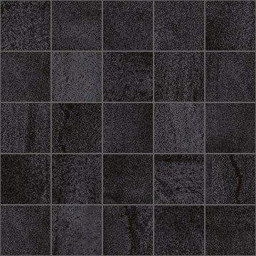 Карвинг 60x60 Металлика (Metallica) Laparet: Металлика Декор мозаичный чёрный MM34034