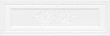 Карвинг 60x60 Монфорте Kerama Marazzi: Декор настенный Монфорте Белый Панель Матовый Обрезной 40х120