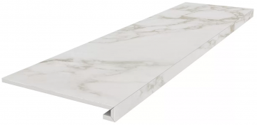 Карвинг 60x60 Монте Тиберио Kerama Marazzi: Ступень Монте Тиберио серый светлый матовый обрезной 33х119,5