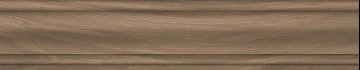 Карвинг 60x60 Монтиони Kerama Marazzi: Плинтус Монтиони коричневый матовый 39,6х8